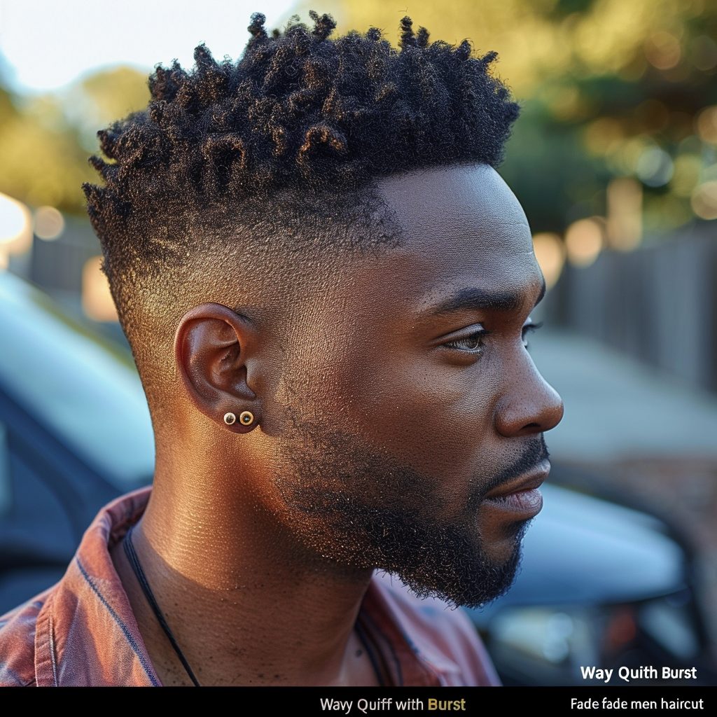 Black men fade haircut