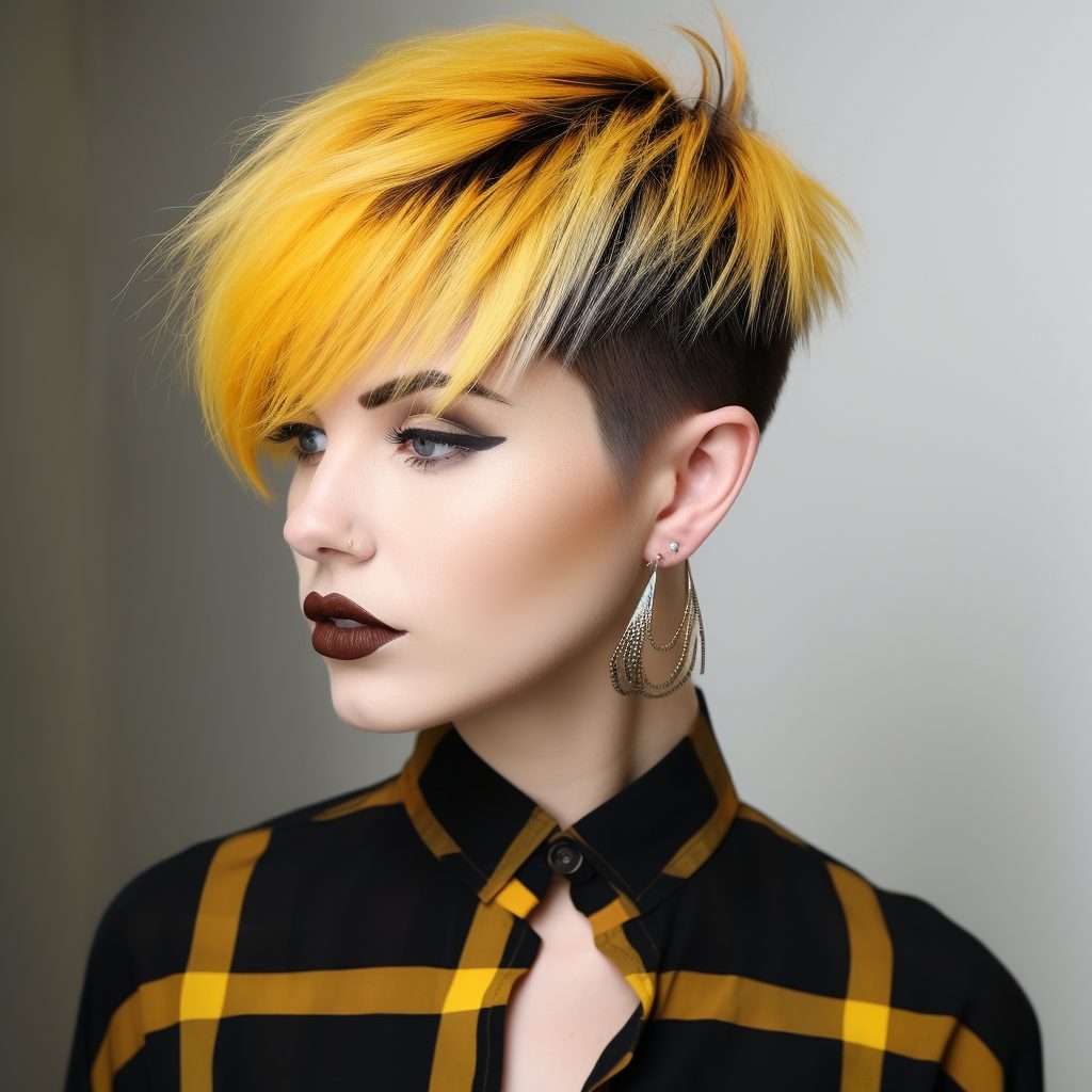 Bold Highlighted Flair short hairstyle