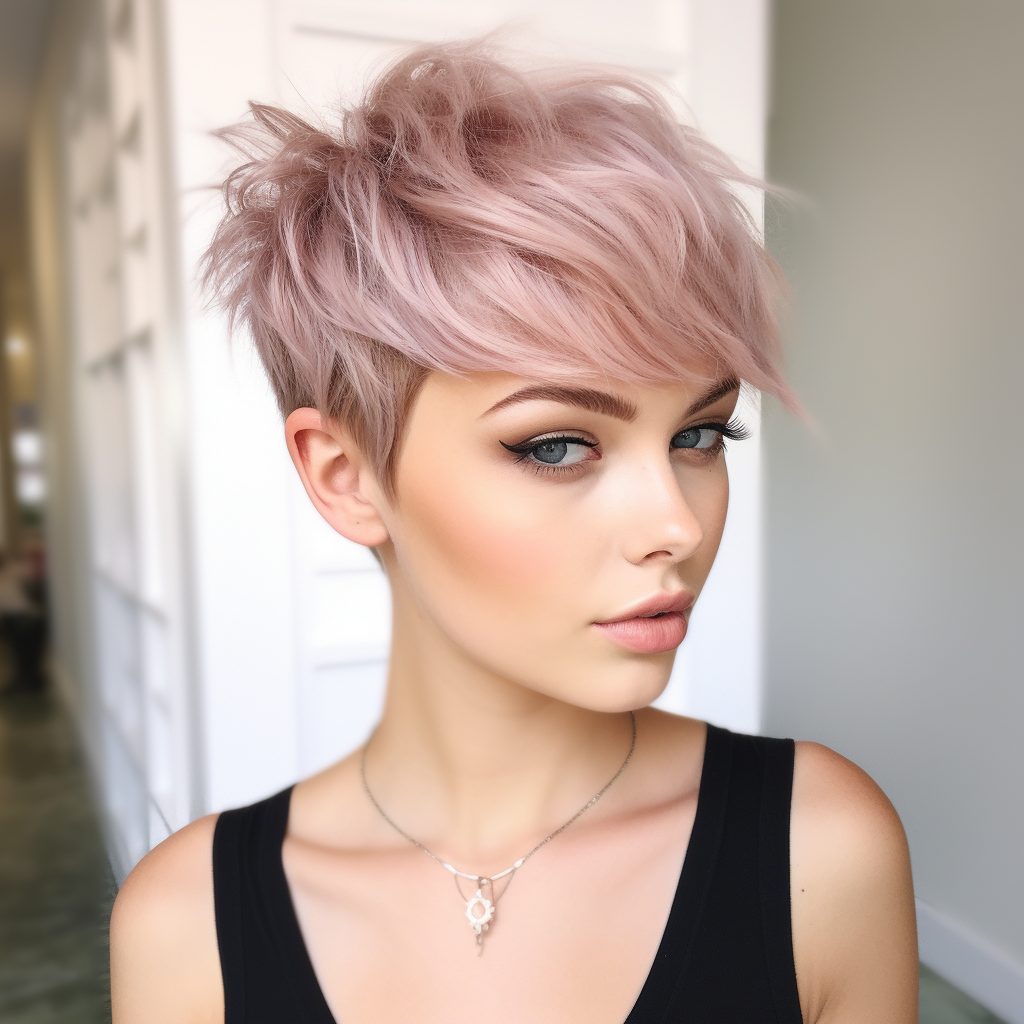 Captivating Pixie Layers thick hair short haircut