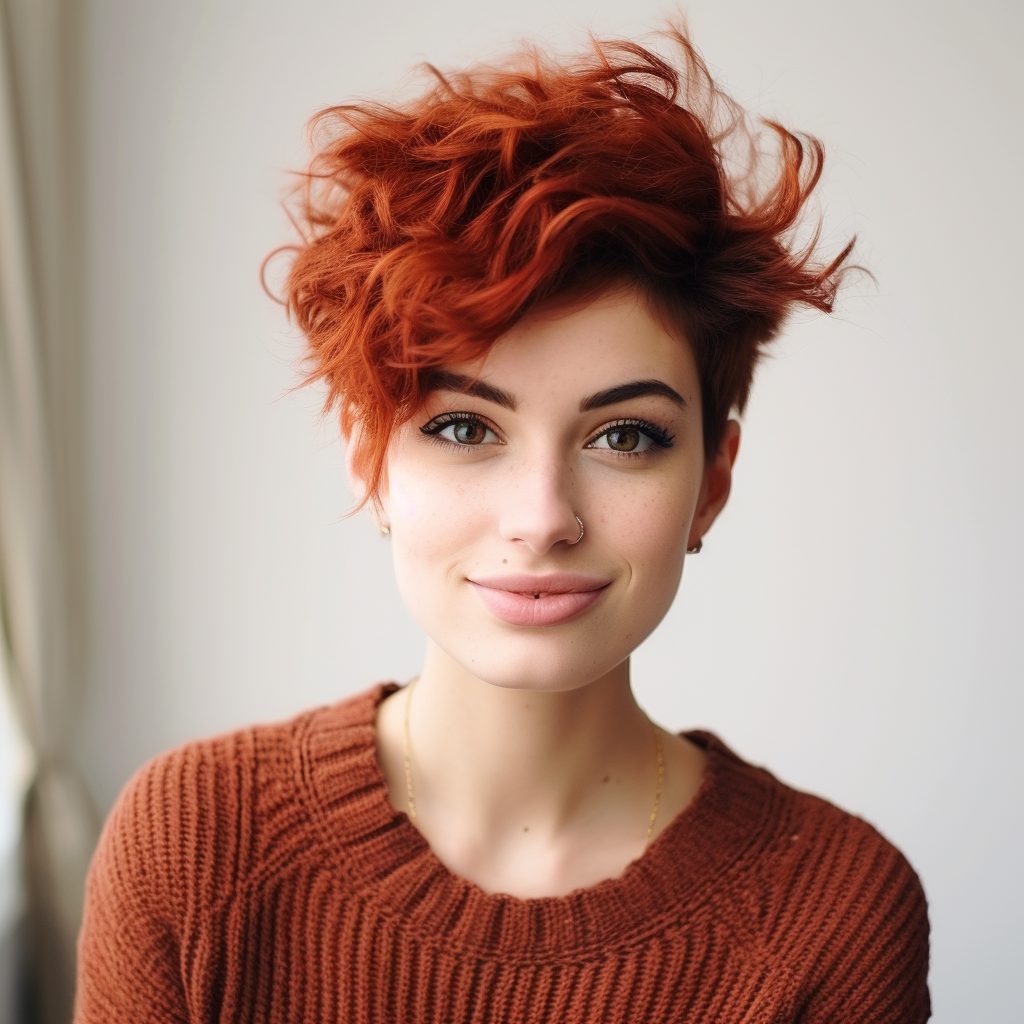 Captivating Pixie Twists choppy cut for thick hair