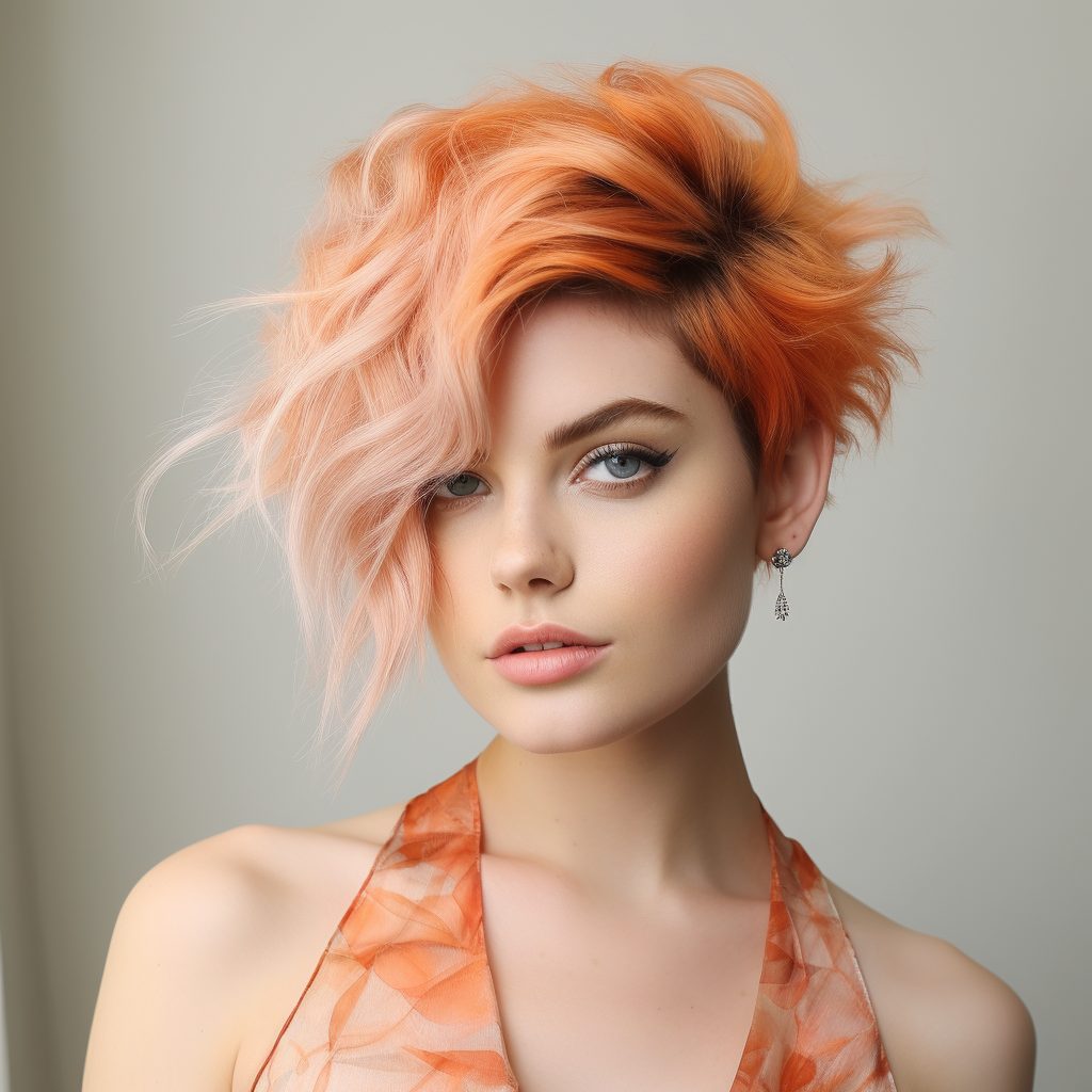 Creamsicle Blonde Delight short blonde haircut
