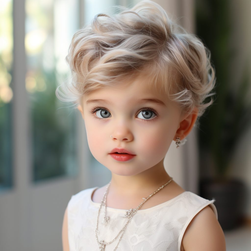 Darling Toddler Elegance short haircuts for girls/kids

