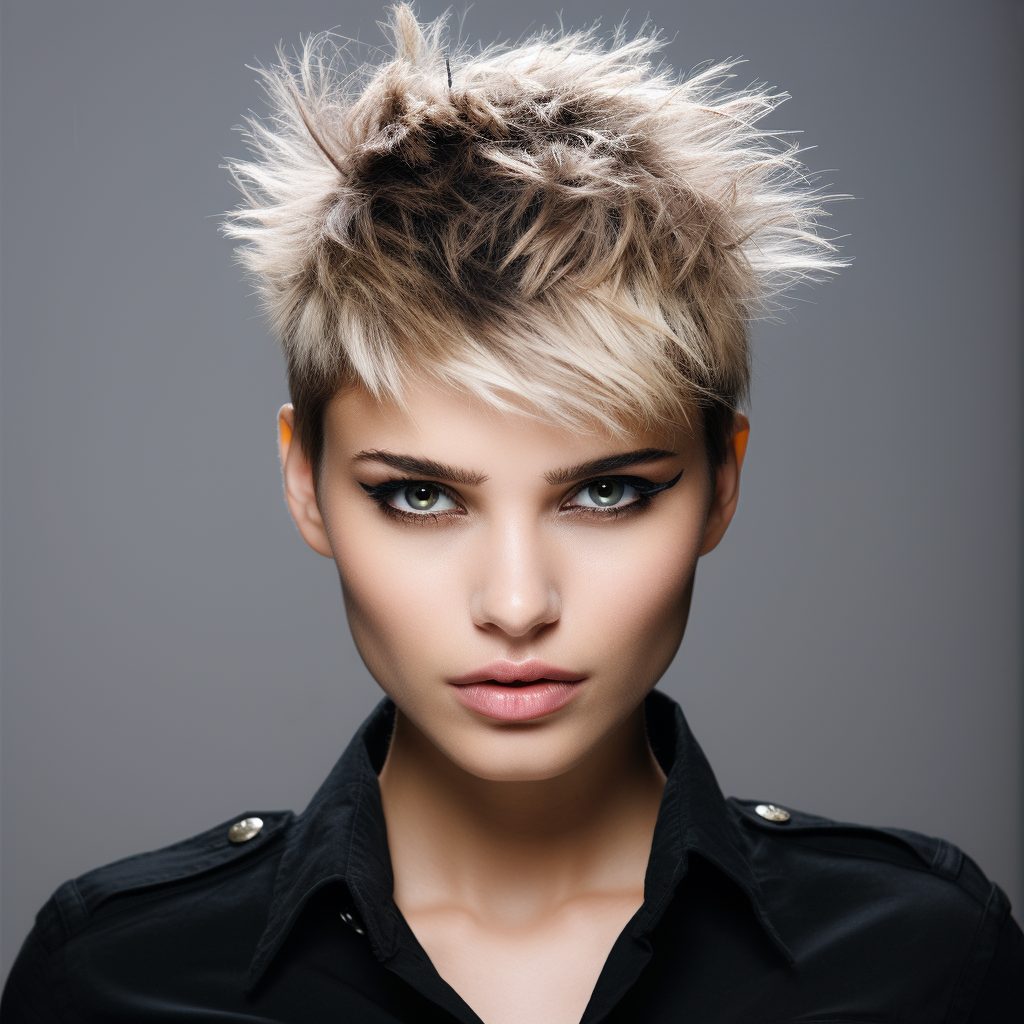 Edgy Spike Inspiration Messy Haircut