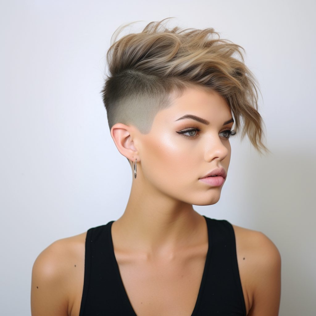 Edgy Undercut Fade funky hairstyle