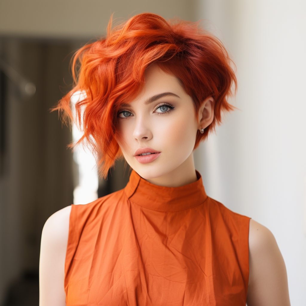 Fiery Fusion red hair short