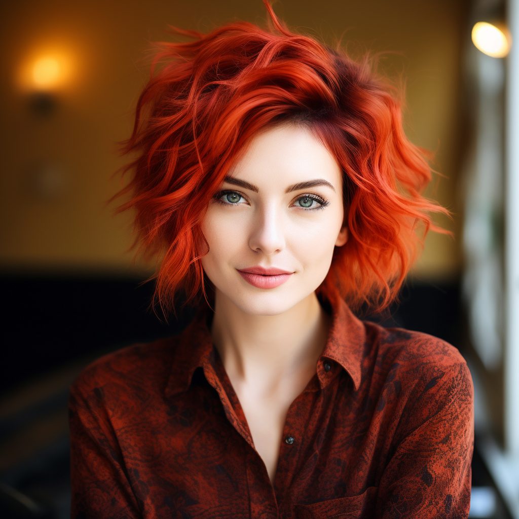 Fiery Fusion short red haircuts