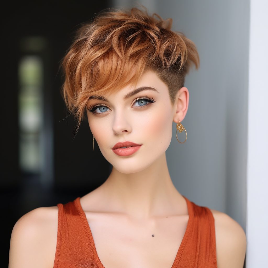 Layered Pixie with Side Braids short hair hairstyle