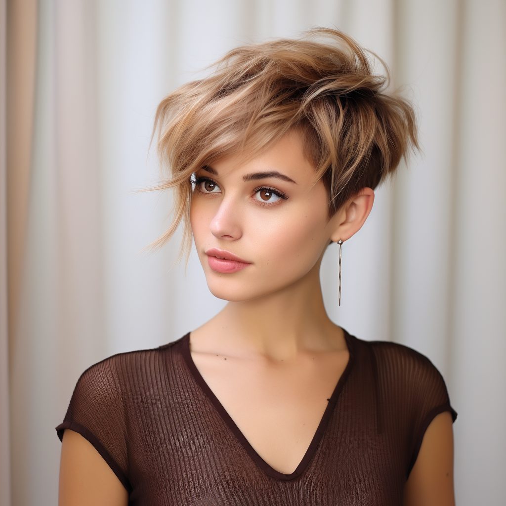 Layered Pixie with Twisted Side short layered haircut