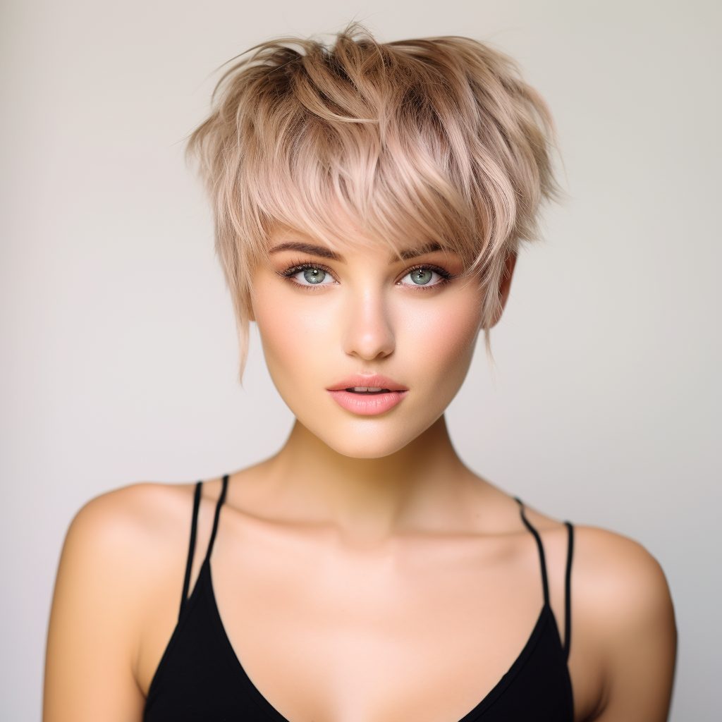 Layered Pixie with Wispy Fringe short haircut