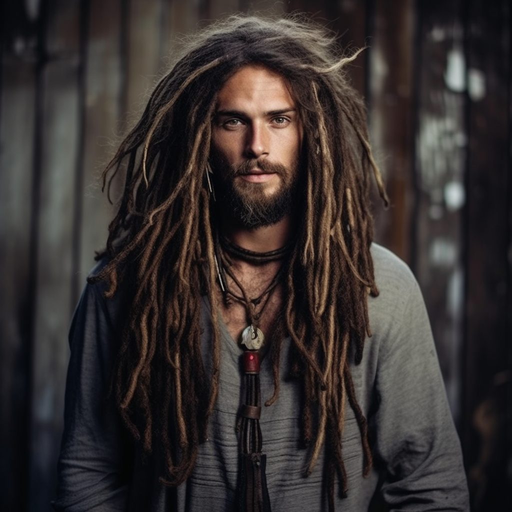 Long and Thin dreads hairstyle men
