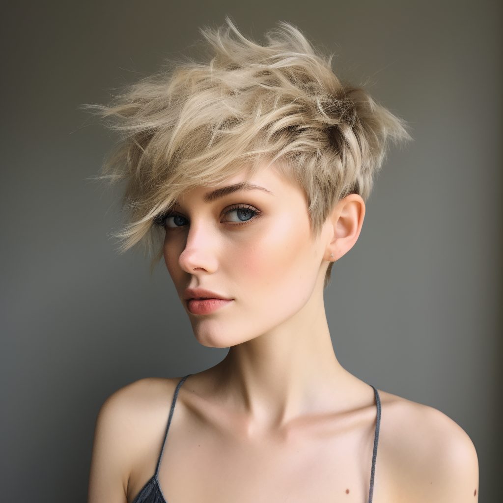 Messy Textured Crop hair styles for short hair