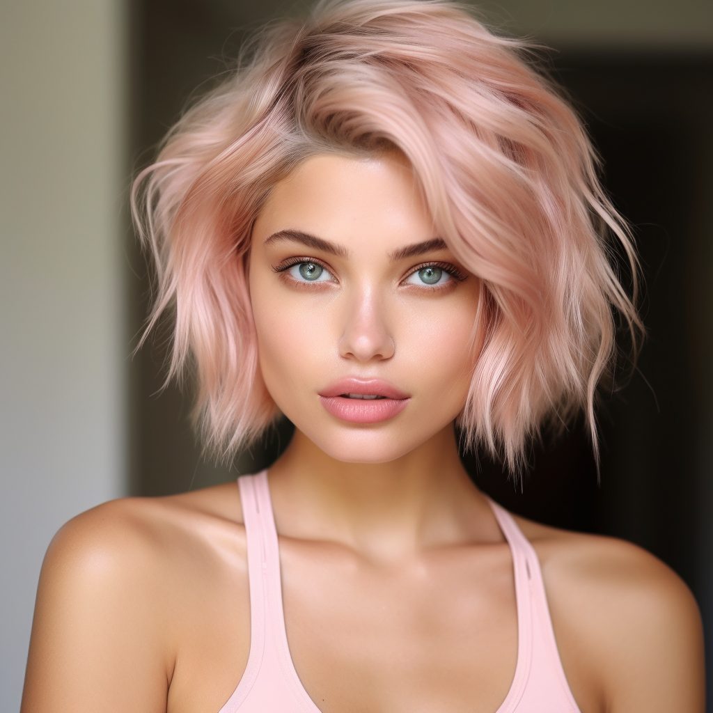 Peachy Perfection Bliss short blonde