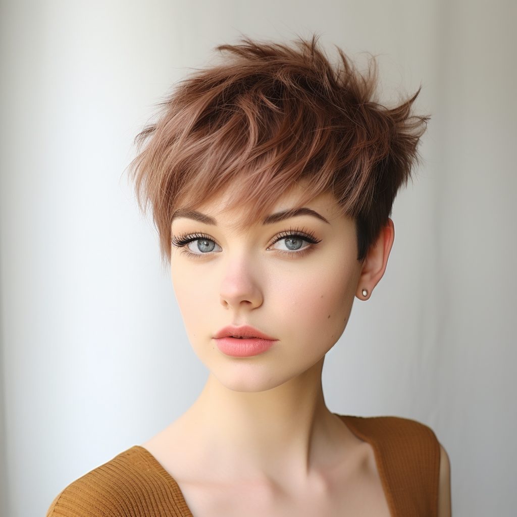 Playful Pixie Whispers bob haircut for thick hair
