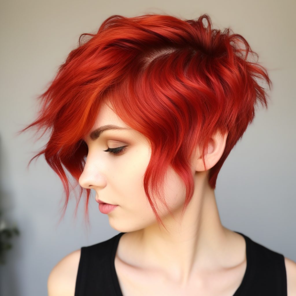 Radiant Ruby cut redhead