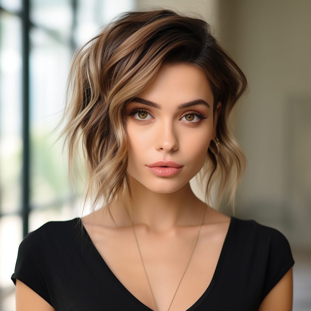 Urban Ombre Charm ombre hair color on short hair
