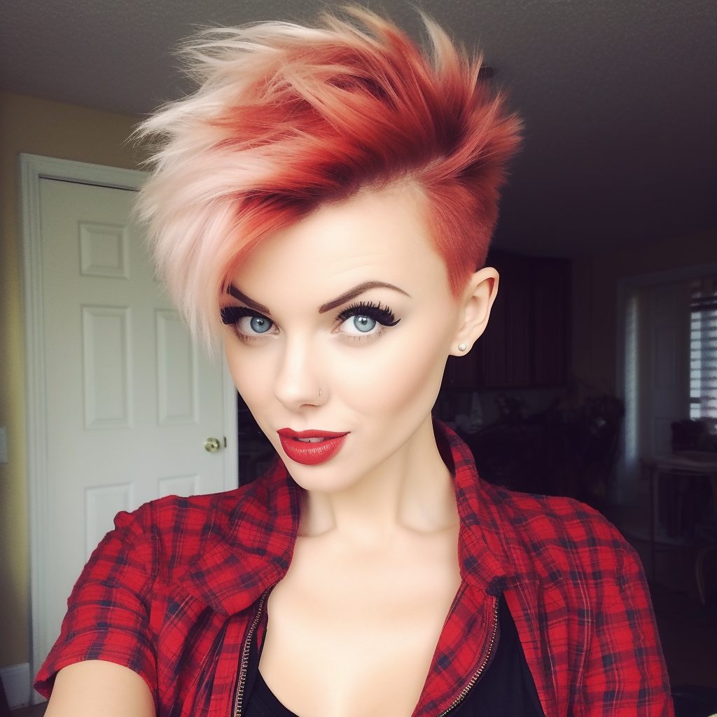 Vixen Spike Hairstyle edgy funky short haircut