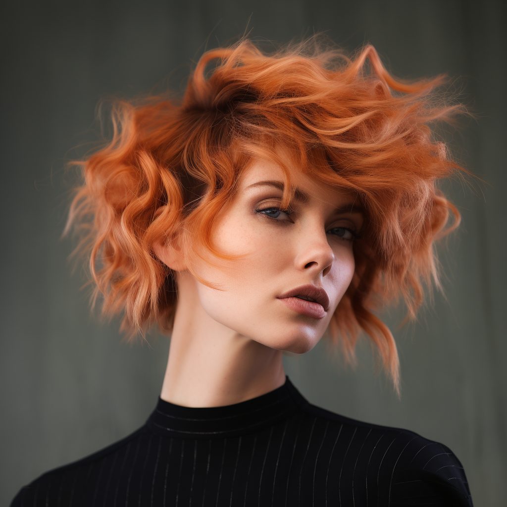 Whimsical Cropped Wave short haircut