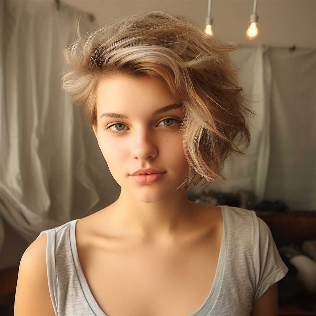 Bedhead Chic short messy hairstyle