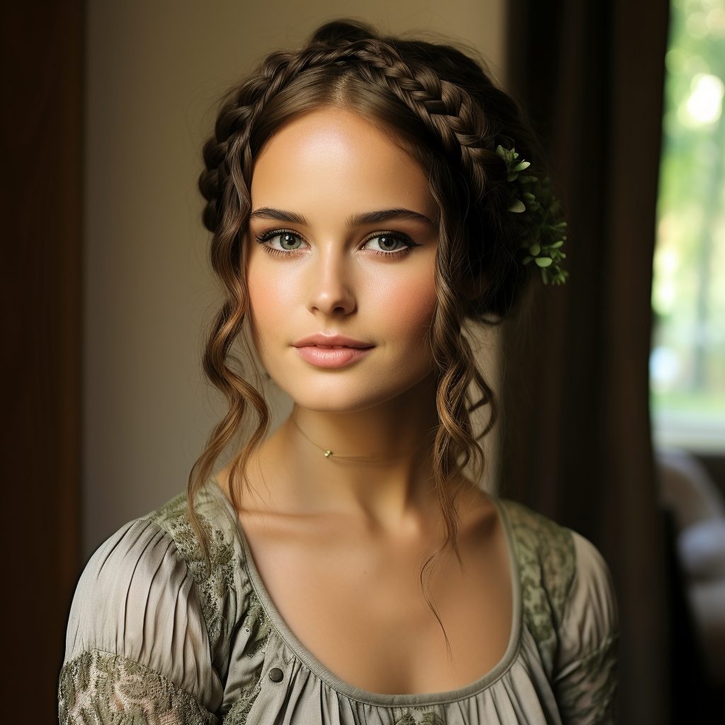  Boho Chic Braided Crown best hair for square face