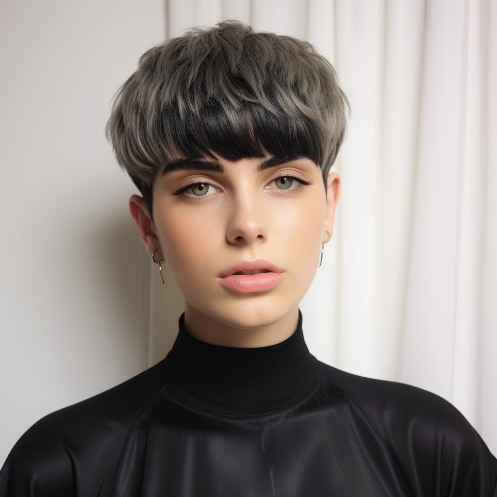 Boundless Bowl Cut androgynous hairstyle