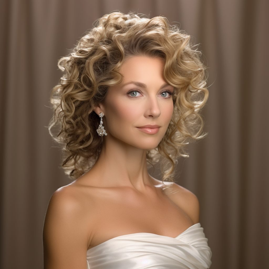 Cascading Curls mother of the bride hair