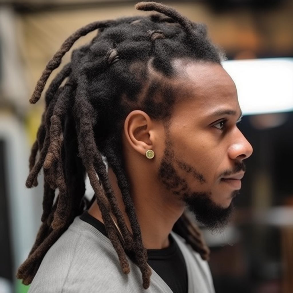 Dreadlock Ponytail with Wrapped Base: different type of dread