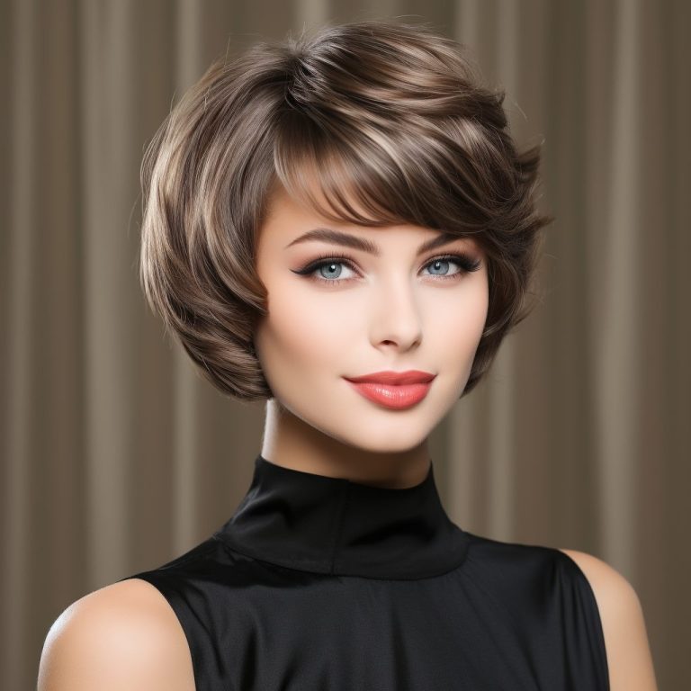 50 Classy And Elegant Short Haircuts For Thick Hair 2024   Full Hair Fringe For Thick Short Hair 1 768x768 