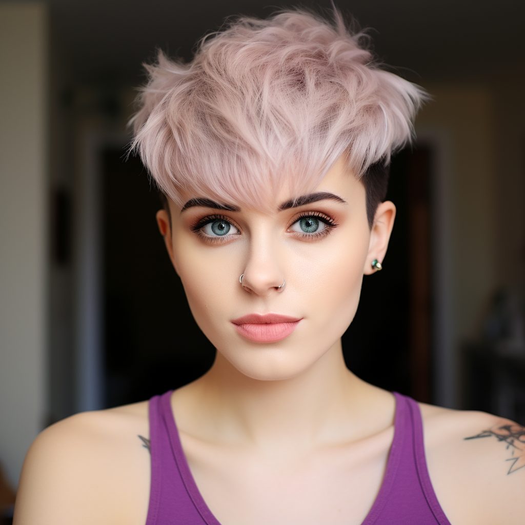 Gender-Neutral Pixie non-binary haircut