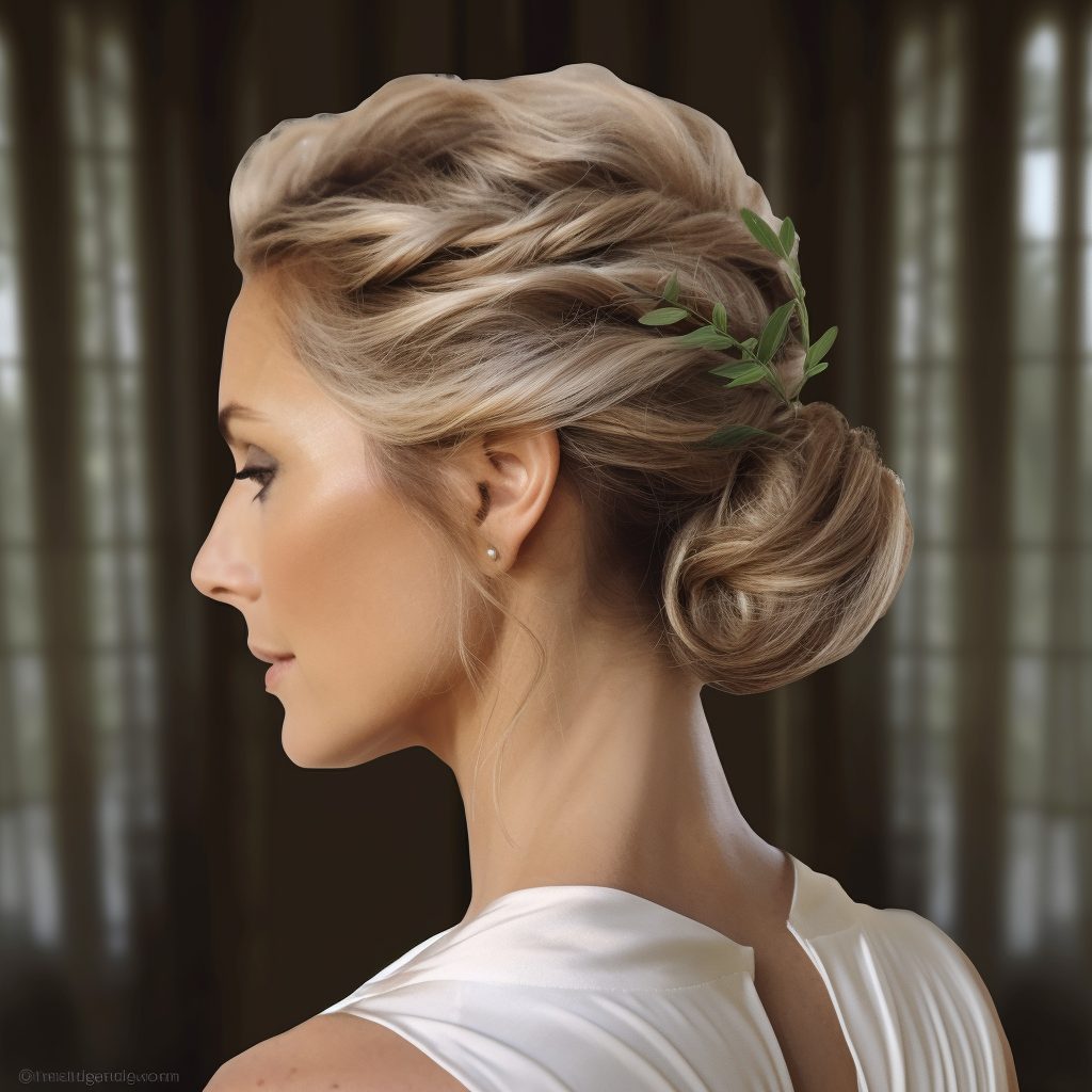 Graceful Chignon Elegance Hairstyle For mother of the bride