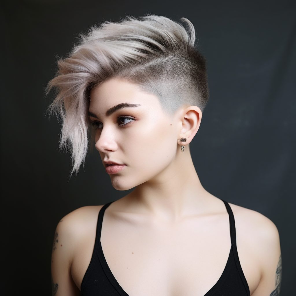 Inclusive Undercut gender neutral haircut