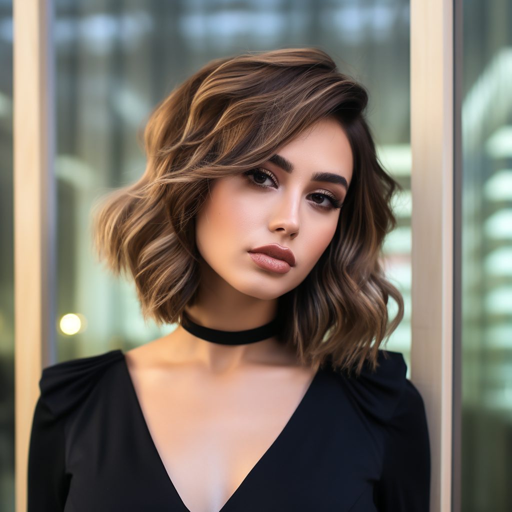 Luscious Layers Lob For Thick Short Hair