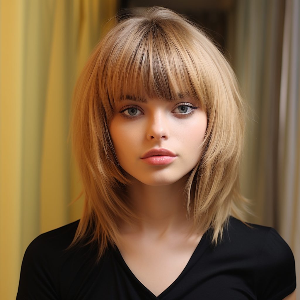 Modern Layered Pageboy best hair style for square face