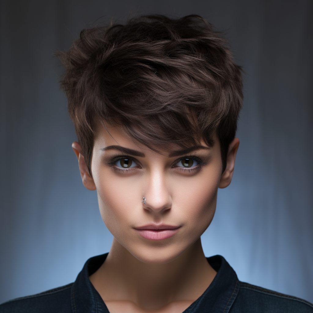 Revolution-Ringle androgynous pixie cut