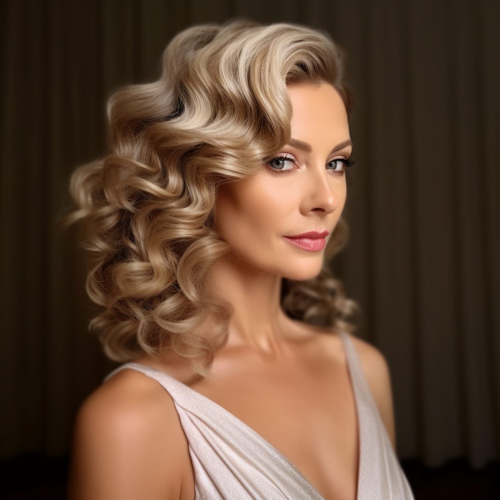 Sculpted Waves hairdos for the mother of the bride