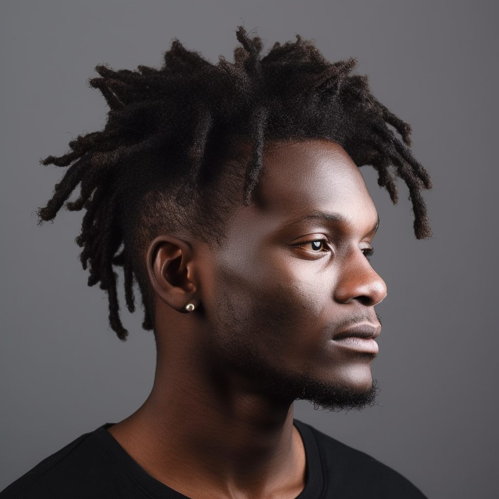 Short Dreads with Tapered Sides: short dreads style for men