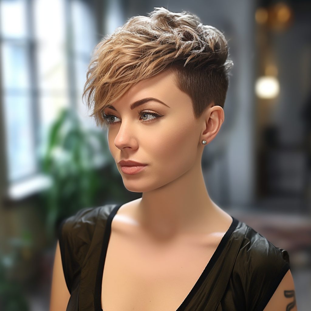 Textured Top Pixie For Thick Short Hair 1
