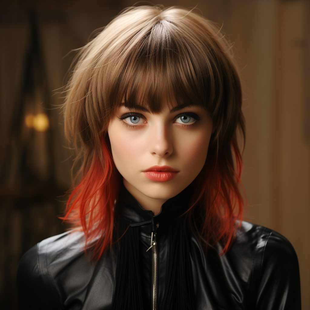 Wispy Bangs with Tousled Layers For square face shape 