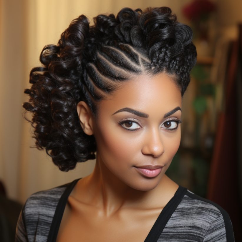 Twist and Curl Updo