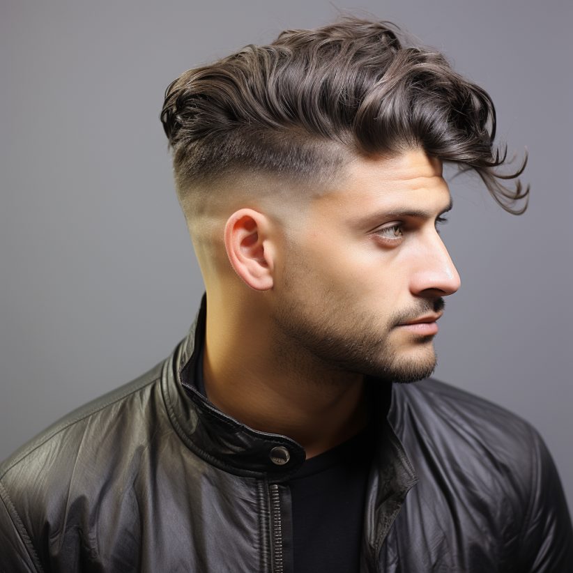 Undercut With Wavy Comb Over