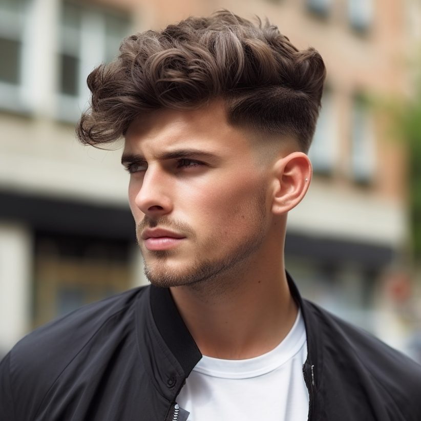 Wavy Tapered Sides With Quiff