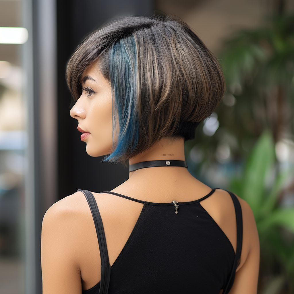 The Chic Chin Length Inverted Bob with an Undercut Nape