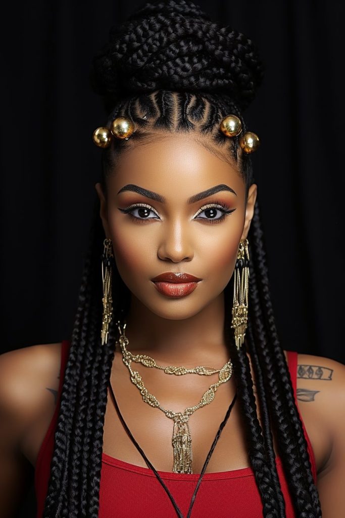 Box Braids with Rings and Shells