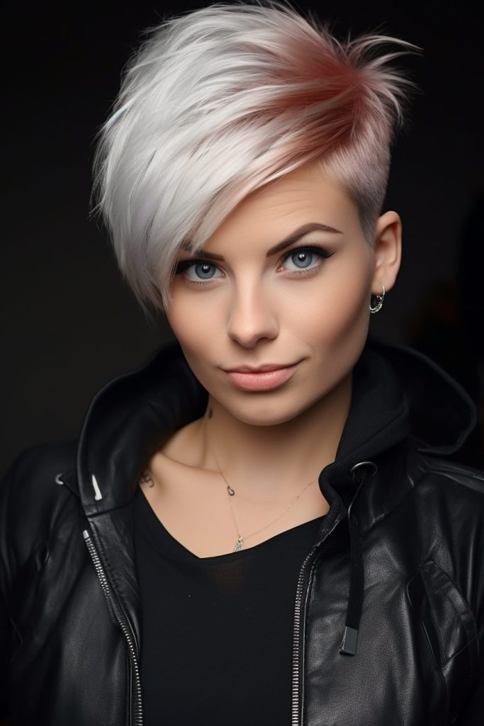 Pixie with Deep Side Part