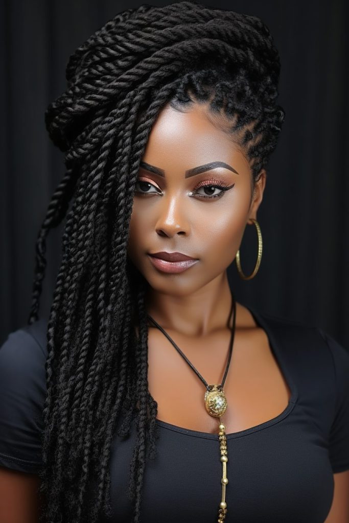 Senegalese Twists with Cuffs