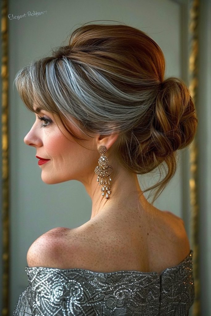 Elegant Rolled Chignon