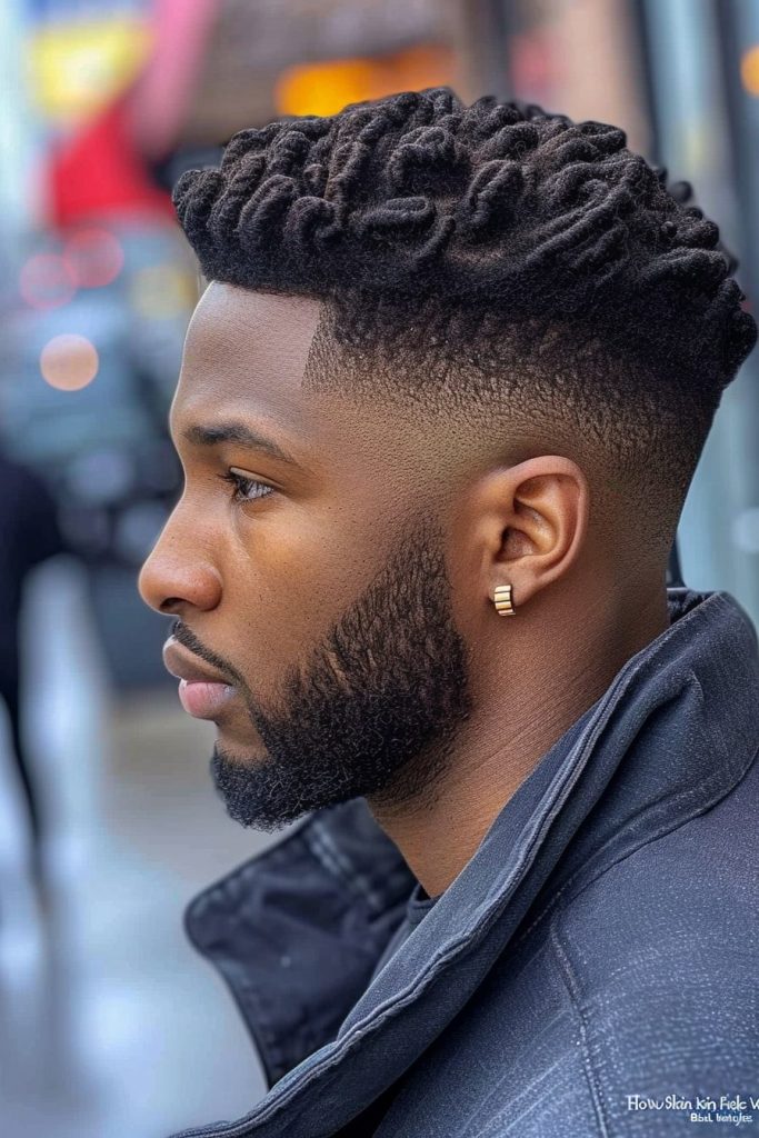 Low Skin Fade with Waves